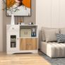Sideboard for Kitchen, Sideboard with Socket for Microwave, Kitchen Cabinet with Drawers, Storage Cabinet for Dining Room, Kitchen, Living Room, 83 x 40 x 80 cm Image 7