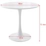 80cm Round Small Dining Table Image 2