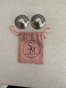 Silver breast cups