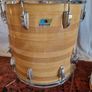 Ludwig 3 ply 70s Butcher Block and LM402 6.5 Supraphonic Snare - Blue Olive Drums Kit Led Zeppelin Image 8