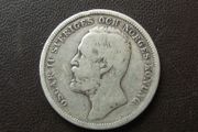 1897 Sweden. Oscar II. Silver 1 Krona