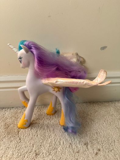 My Little Pony G4 Talking Princess Celestia speaks Polish approx. 21 cm. Used Plesae see photos