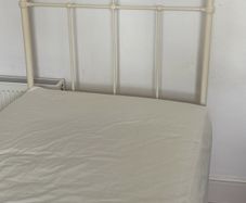 Iron framed single bed and mattress x 2  - great condition price is each