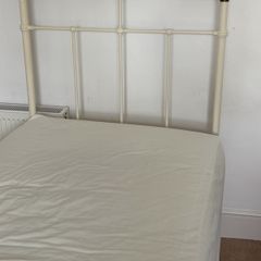 Iron framed single bed and mattress x 2  - great condition price is each