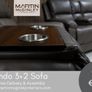 New Sofas 3+2 Grey Fabric Nando Sets Image 6