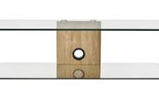 Alphason Century 1500 Tv Stand - Walnut &amp; Clear Glass | Adce1500-wal