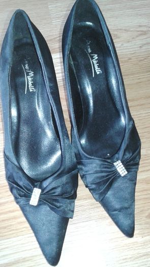 black high heels