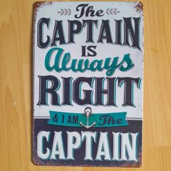 metal boating sign free postage