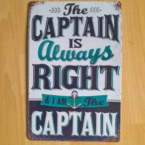 metal boating sign free postage