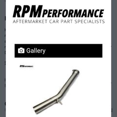 RPM Performance Resonator Delete Pipe Audi S3 8V / VW Golf R Mk7 Mk7.5