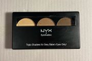 NYX Professional Makeup Eyeshadow Trio Shade Nude/Taupe/Dark Brown