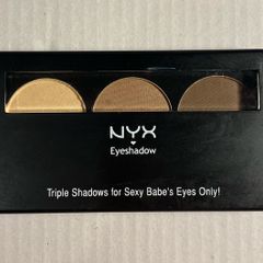 NYX Professional Makeup Eyeshadow Trio Shade Nude/Taupe/Dark Brown