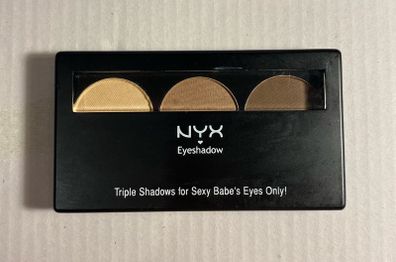 NYX Professional Makeup Eyeshadow Trio Shade Nude/Taupe/Dark Brown