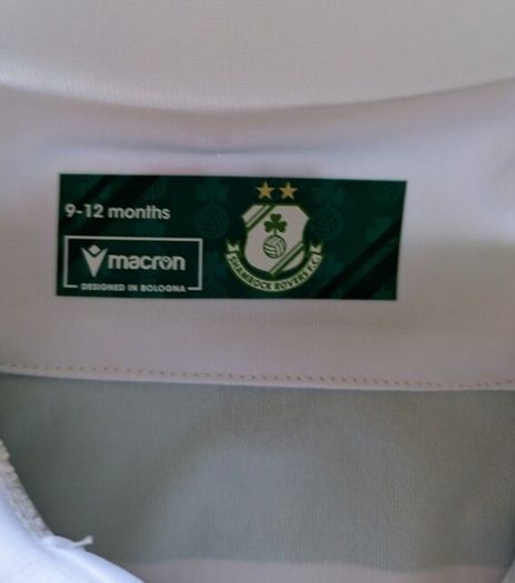 Shamrock Rovers Football Jersey 2025 Infant Shirt 9/12 months Macron