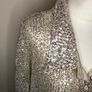 Boohoo champagne sequinned blouse (size 28) Image 2