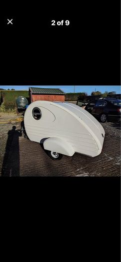Tear drop caravan