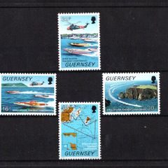 1988 Guernsey World Power Boat Championship Commemorative Stamps Mint Never Hinged (MNH)