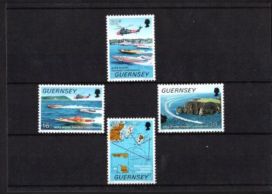 1988 Guernsey World Power Boat Championship Commemorative Stamps Mint Never Hinged (MNH)