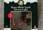 Christmas Santas Savers 10 LED Warm White Gonk String Light