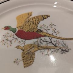 Brendan Erin Stone Made in Arklow Plate Pheasants