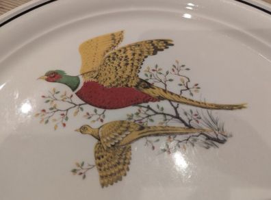 Brendan Erin Stone Made in Arklow Plate Pheasants