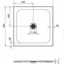 brand new shower tray  800x800 in box Image 2
