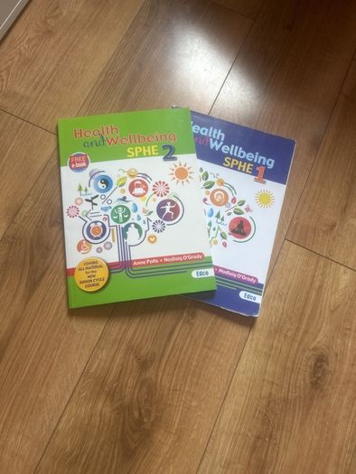 Health and wellbeing SPHE 1 and 2 junior cert books