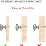 SALE | Cabinet Knob Round Door Knobs Mushroom Shape Pull Handle with Screws for Cabinet Wardrobe Drawer Cupboard 12 Pieces Silver Brushed Image 3