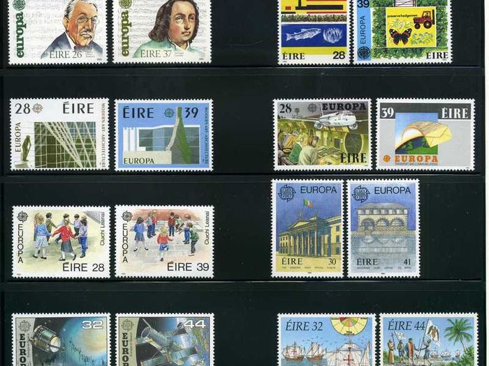 1960-1992 Ireland Europa Issues Complete Mint Never Hinged