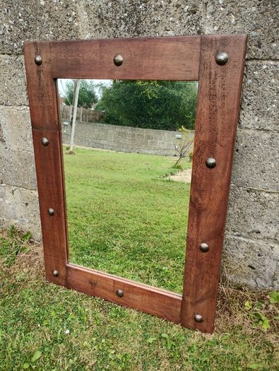 Oak mirror