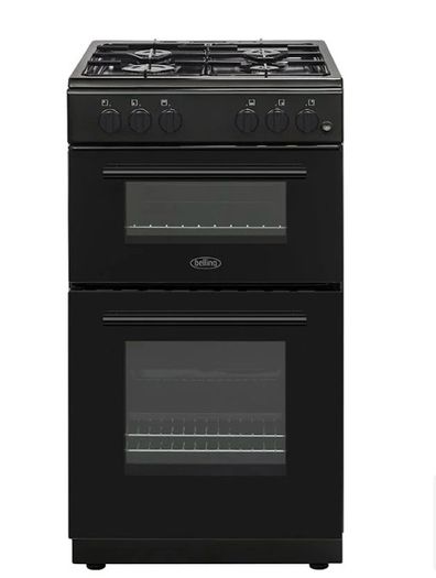Belling 50cm double oven and gas cooker