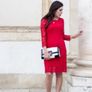 H&M lace red dress Image 2