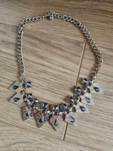 River Island Gold and Dark Silver necklace