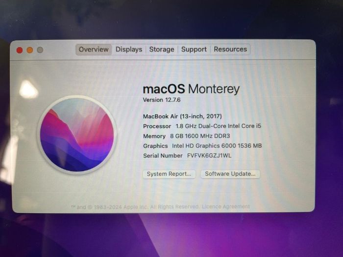 MacBook Air 13 inch 2017