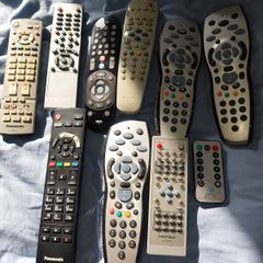 10 tv +sky remote controlls
