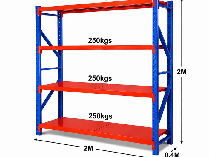 4 Tier Longspan Shelving Racking Bays Heavy Duty