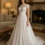 Brand New Wedding dress, Size 8, MODECA Image 2