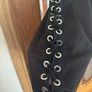 BNWT Pretty Little Thing Black strappy eyelet lace up detail bodycon dress size UK4 EU32 Postage included Image 3