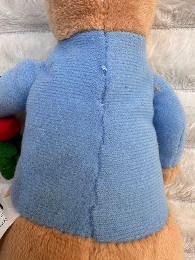 The World Of Beatrix Potter Soft Plush Bunny Peter Rabbit with Carrot approx. 15 cm. Used Please see photos