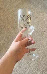 Novelty wine glass