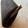 Vintage Suede Leather Clutch Bag Image 5