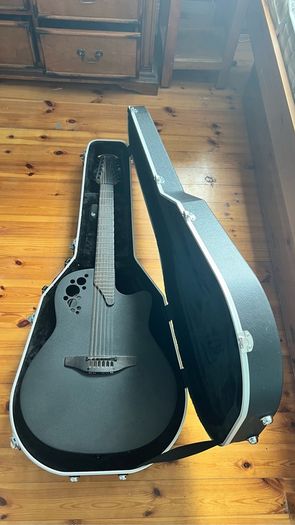 Ovation Pro Series Elite 2058-TX Guitar with moulded Ovation Hard Case
