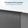 Desk Pad Protector,Mouse Pad,Office Desk Mat,Non-Slip PU Leather Desk Blotter,Laptop Desk Pad,Waterproof Desk Writing Pad for Office and Home 60cm x 35cm, Gray Image 2