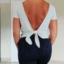 Open back white top, size 10 Image 2