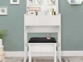 Dressing table with mirror and  stool