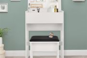 Dressing table with mirror and  stool