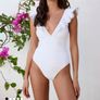 White Swimsuit Size 18 Image 2