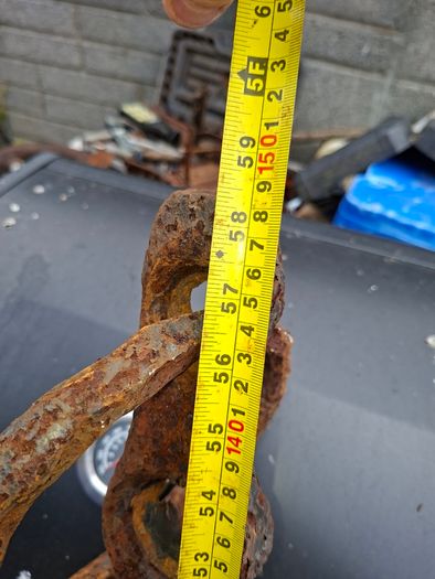 Very Large Heavy 19th Century Wrought Iron Anchor