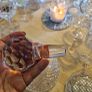 Vintage Waterford Crystal Alana Ships Decanter with a matching faceted ball stopper Image 4
