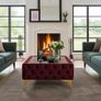 Luxury Velvet Chesterfield Coffee Table 63x63x35cm Square Velvet Free Delivery Image 7